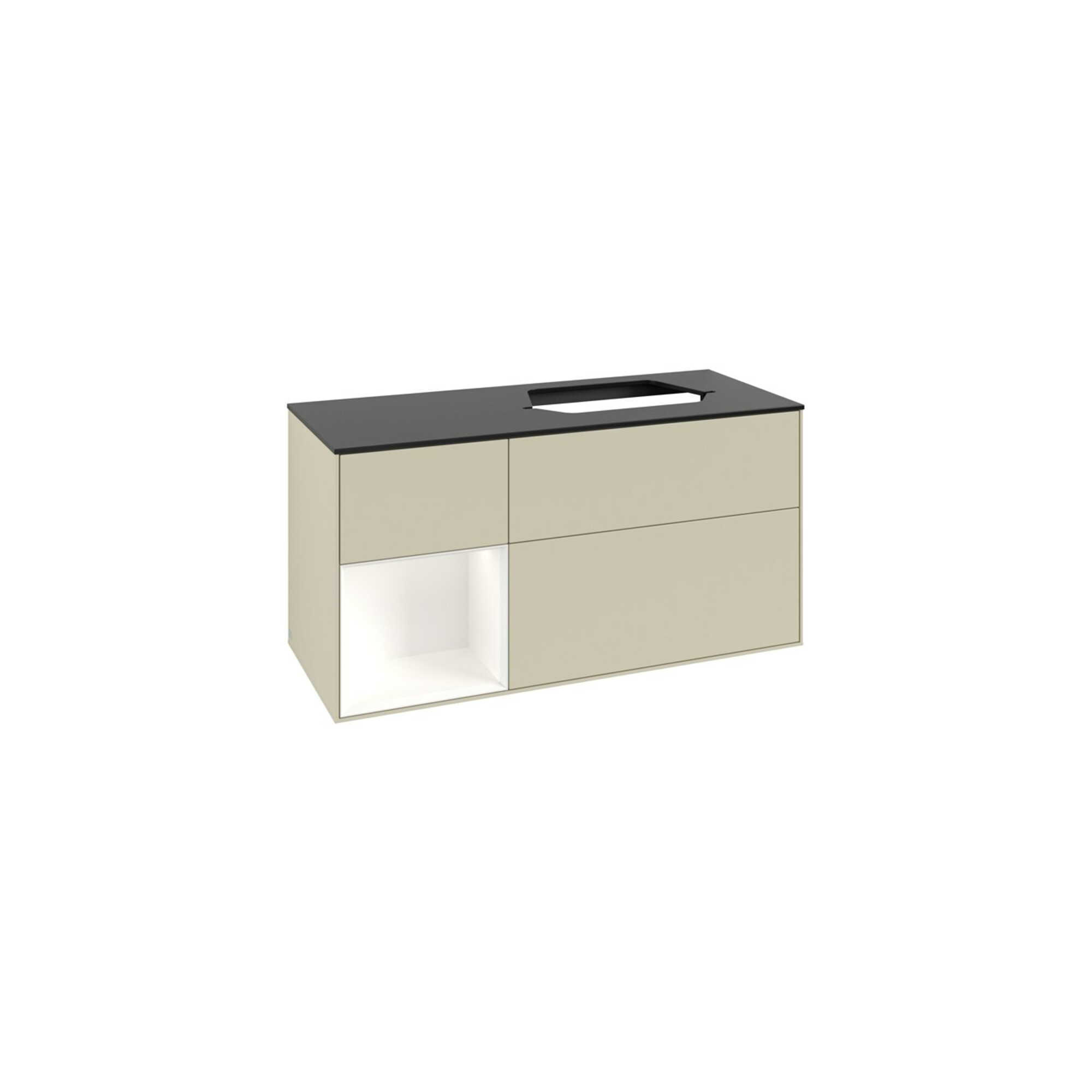 V&B Waschtischunterschrank Finion 120cm, Pl b m, Rg l w m Lac, si Gr m Lac ; Villeroy & Boch