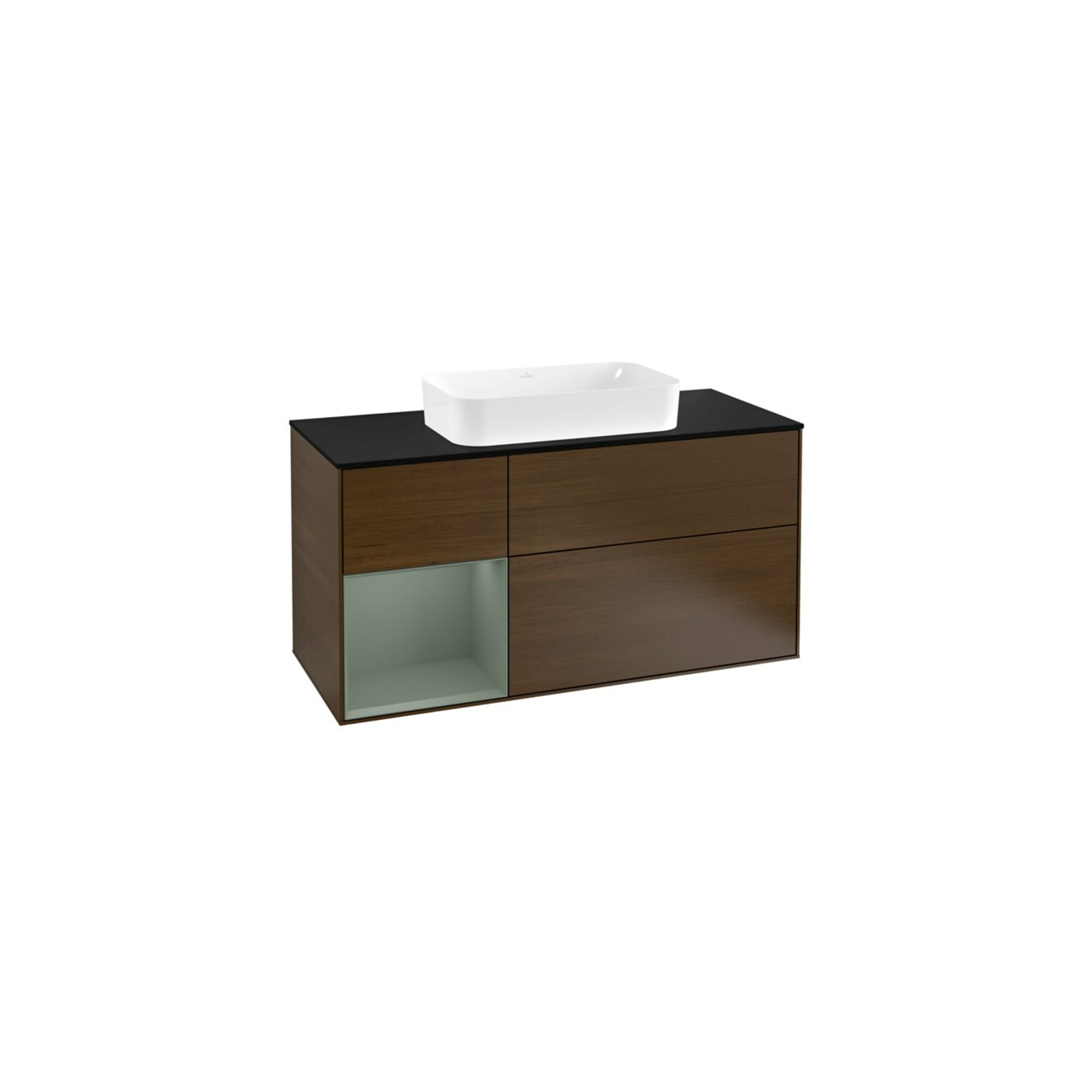V&B Waschtischunterschrank Finion 120cm, Pl b m, Rg li Oli. m Lac, wal ven ; Villeroy & Boch