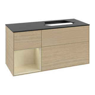 V&B Waschtischunterschrank Finion 120cm, Pl b m, Rg li si Gr m Lac, Oa ven