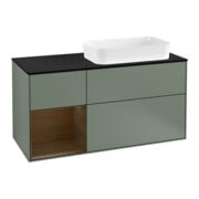 V&B Waschtischunterschrank Finion 120cm, Pl b m, Rg li wal ven, Oli. m Lac