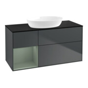 V&B Waschtischunterschrank Finion 120cm, Pl b m, Rg Ol m Lac, md bl. m Lac