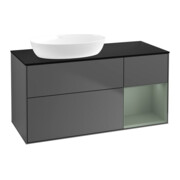 V&B Waschtischunterschrank Finion 120cm, Pl b m, Rg Oli. m Lac, Anthrac. m