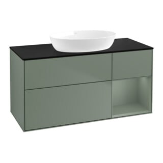 V&B Waschtischunterschrank Finion 120cm, Pl b m, Rg Oli. m Lac, Oli. m Lac
