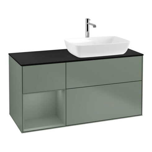 V&B Waschtischunterschrank Finion 120cm, Pl b m, Rg Oli. m Lac, Oli. m Lac