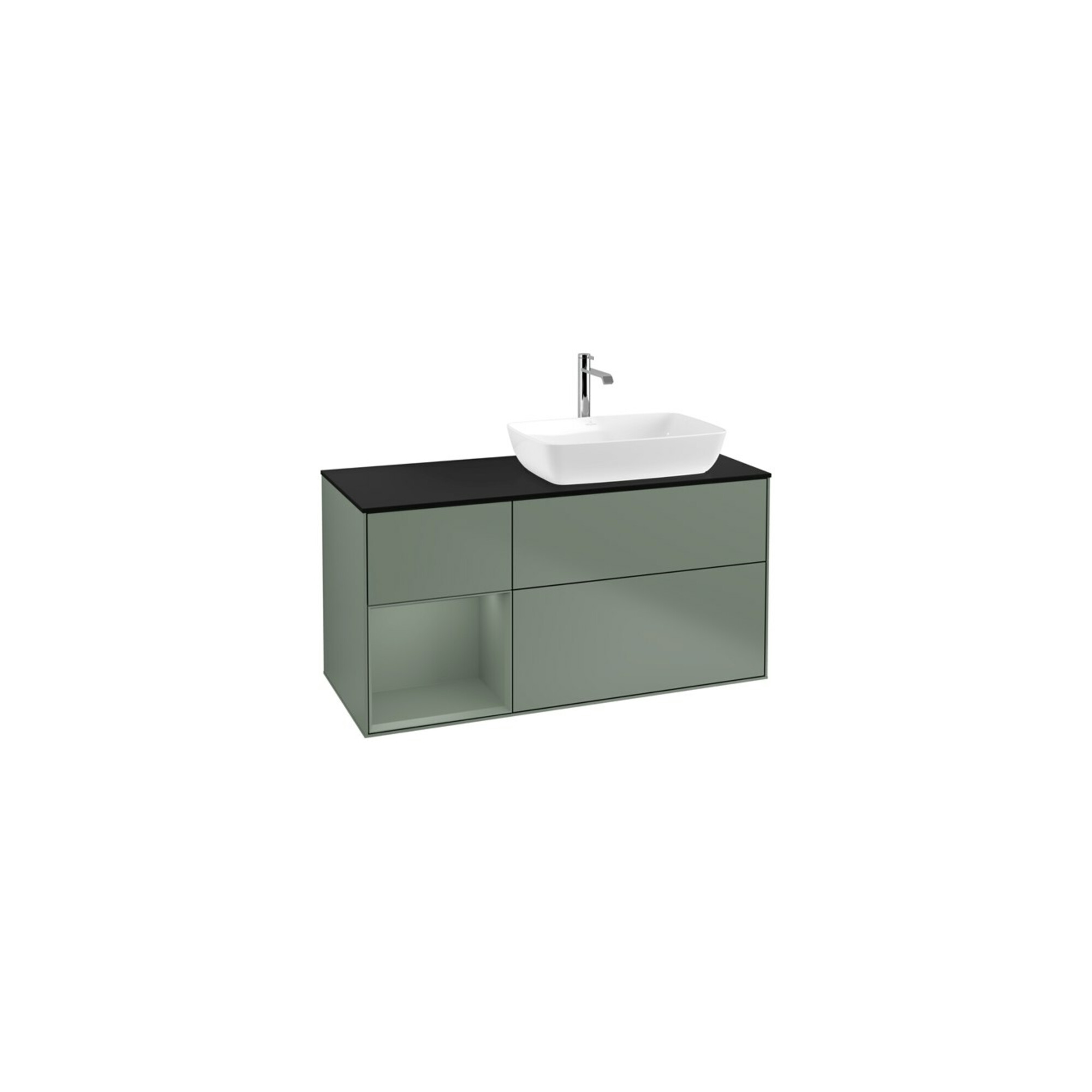 V&B Waschtischunterschrank Finion 120cm, Pl b m, Rg Oli. m Lac, Oli. m Lac ; Villeroy & Boch