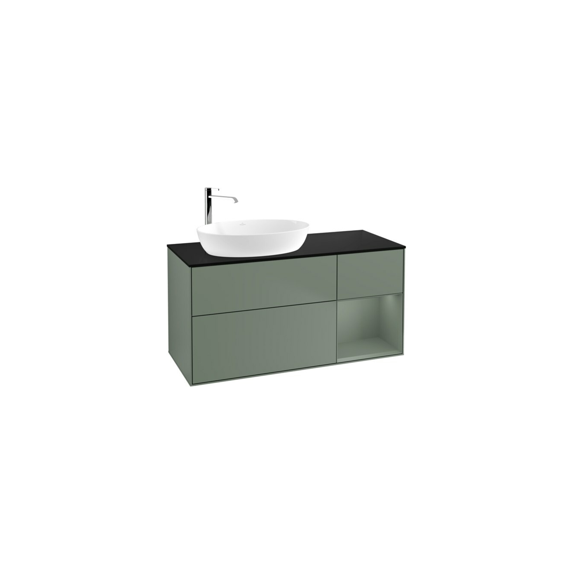 V&B Waschtischunterschrank Finion 120cm, Pl b m, Rg Oli. m Lac, Oli. m Lac ; Villeroy & Boch