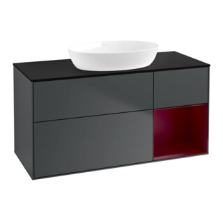 V&B Waschtischunterschrank Finion 120cm, Pl b m, Rg Peo m La, md bl. m Lac