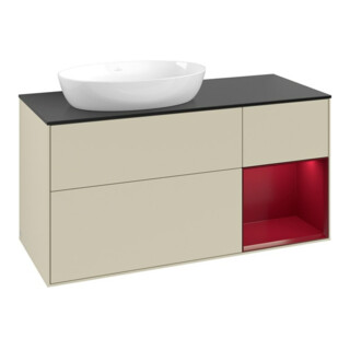 V&B Waschtischunterschrank Finion 120cm, Pl b m, Rg Peo m Lac, si Gr m Lac