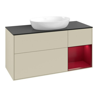 V&B Waschtischunterschrank Finion 120cm, Pl b m, Rg Peo m Lac, si Gr m Lac