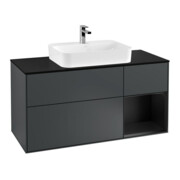 V&B Waschtischunterschrank Finion 120cm, Pl b m, Rg r b m La, md bl. m Lac