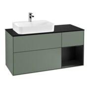 V&B Waschtischunterschrank Finion 120cm, Pl b m, Rg r b m Lac, Oli. m Lac