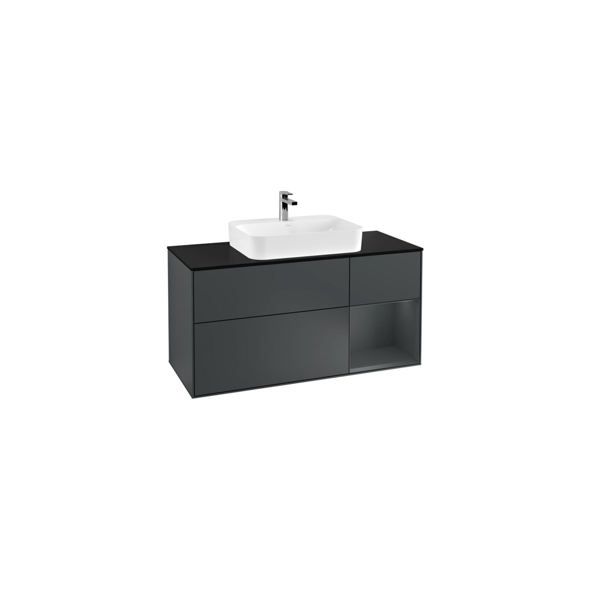 V&B Waschtischunterschrank Finion 120cm, Pl b m, Rg r md b m La, md b m La ; Villeroy & Boch