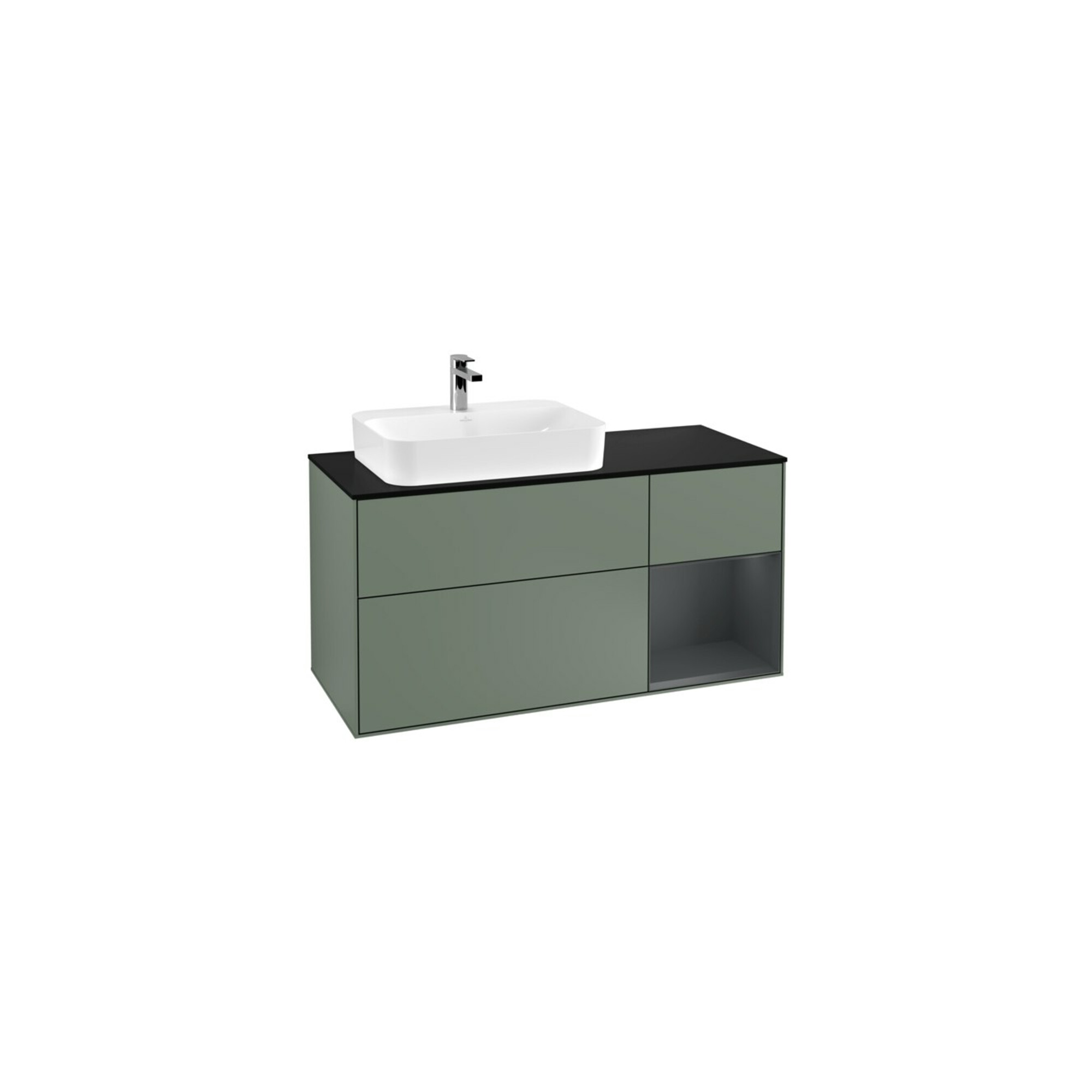 V&B Waschtischunterschrank Finion 120cm, Pl b m, Rg r md b m La, Ol m Lac ; Villeroy & Boch