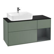 V&B Waschtischunterschrank Finion 120cm, Pl b m, Rg r md b m La, Ol m Lac