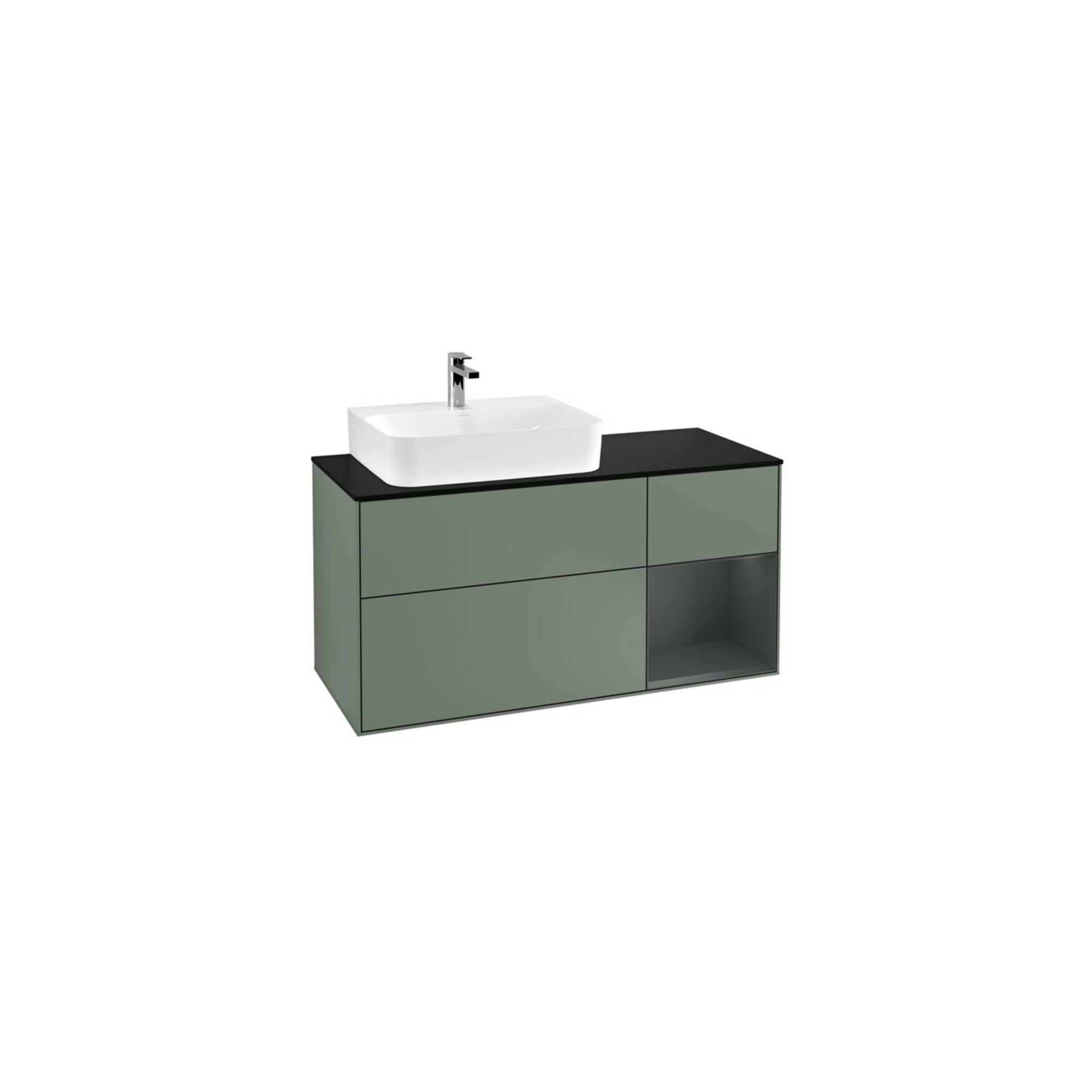 V&B Waschtischunterschrank Finion 120cm, Pl b m, Rg r md b m La, Ol m Lac ; Villeroy & Boch