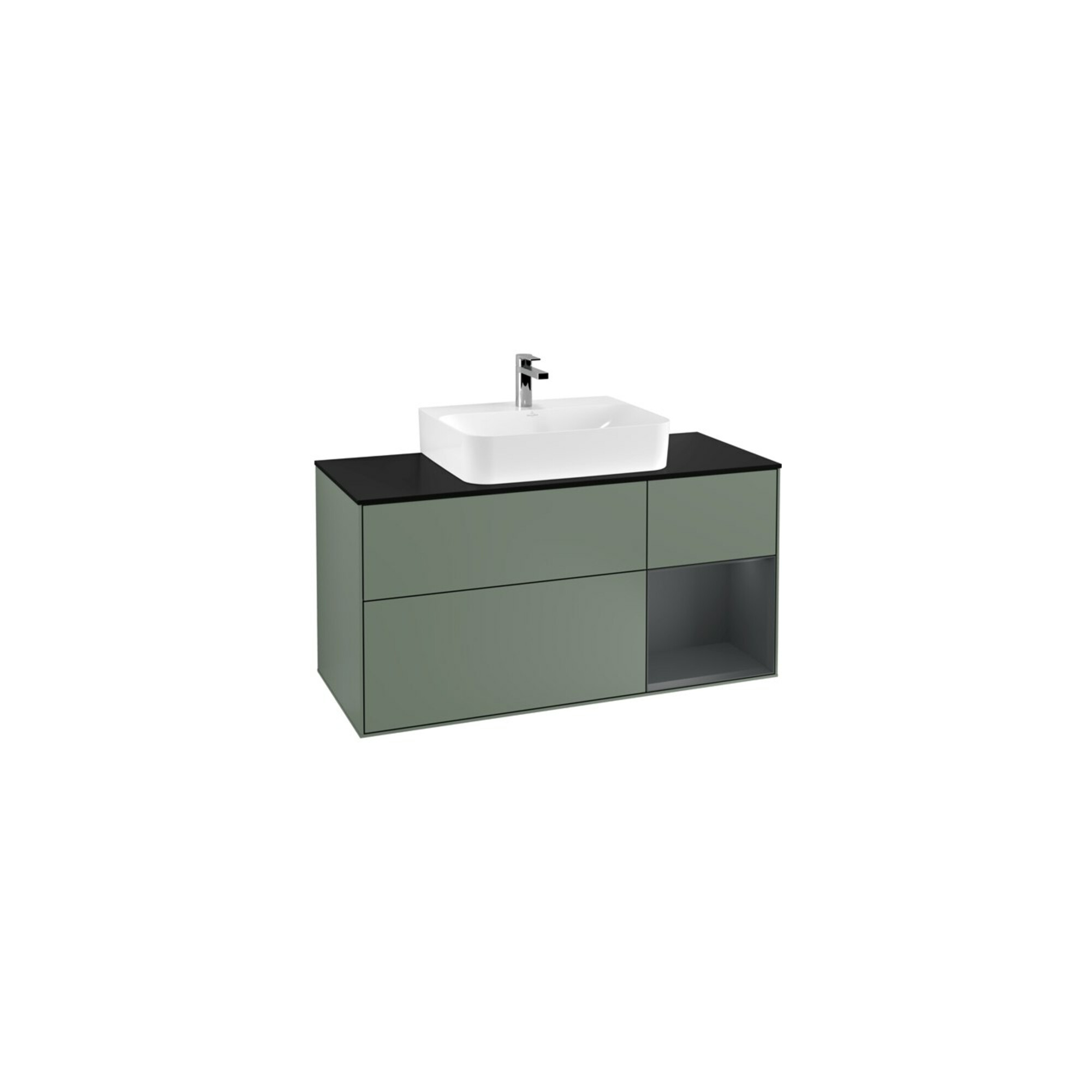 V&B Waschtischunterschrank Finion 120cm, Pl b m, Rg r md b m La, Ol m Lac ; Villeroy & Boch