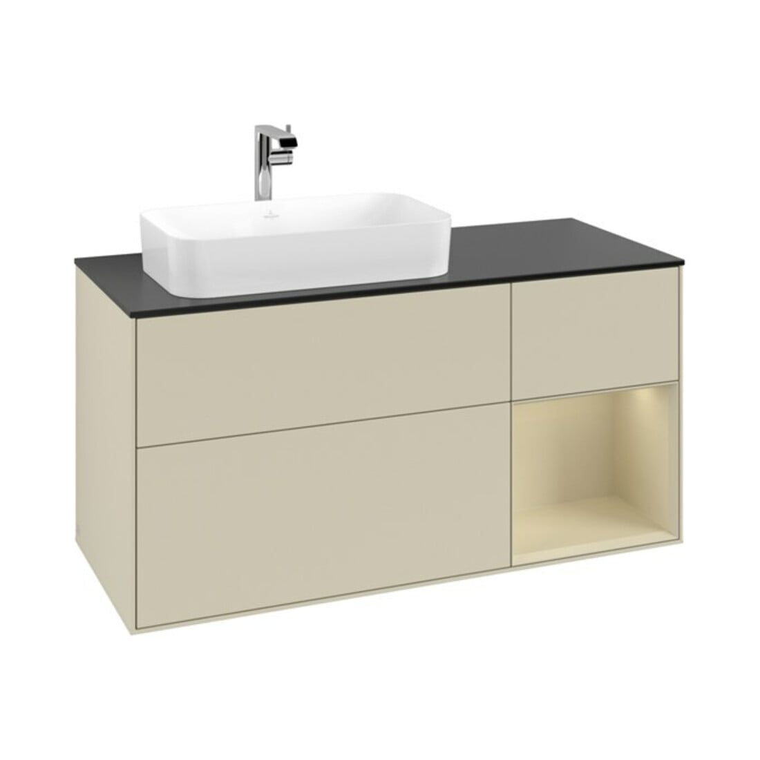 V&B Waschtischunterschrank Finion 120cm, Pl b m, Rg r si G m La, si G m La