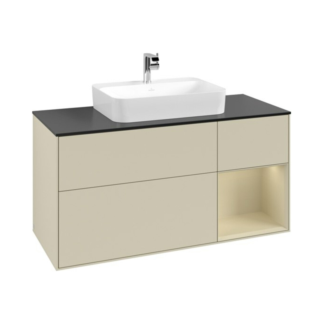 V&B Waschtischunterschrank Finion 120cm, Pl b m, Rg r si G m La, si G m La