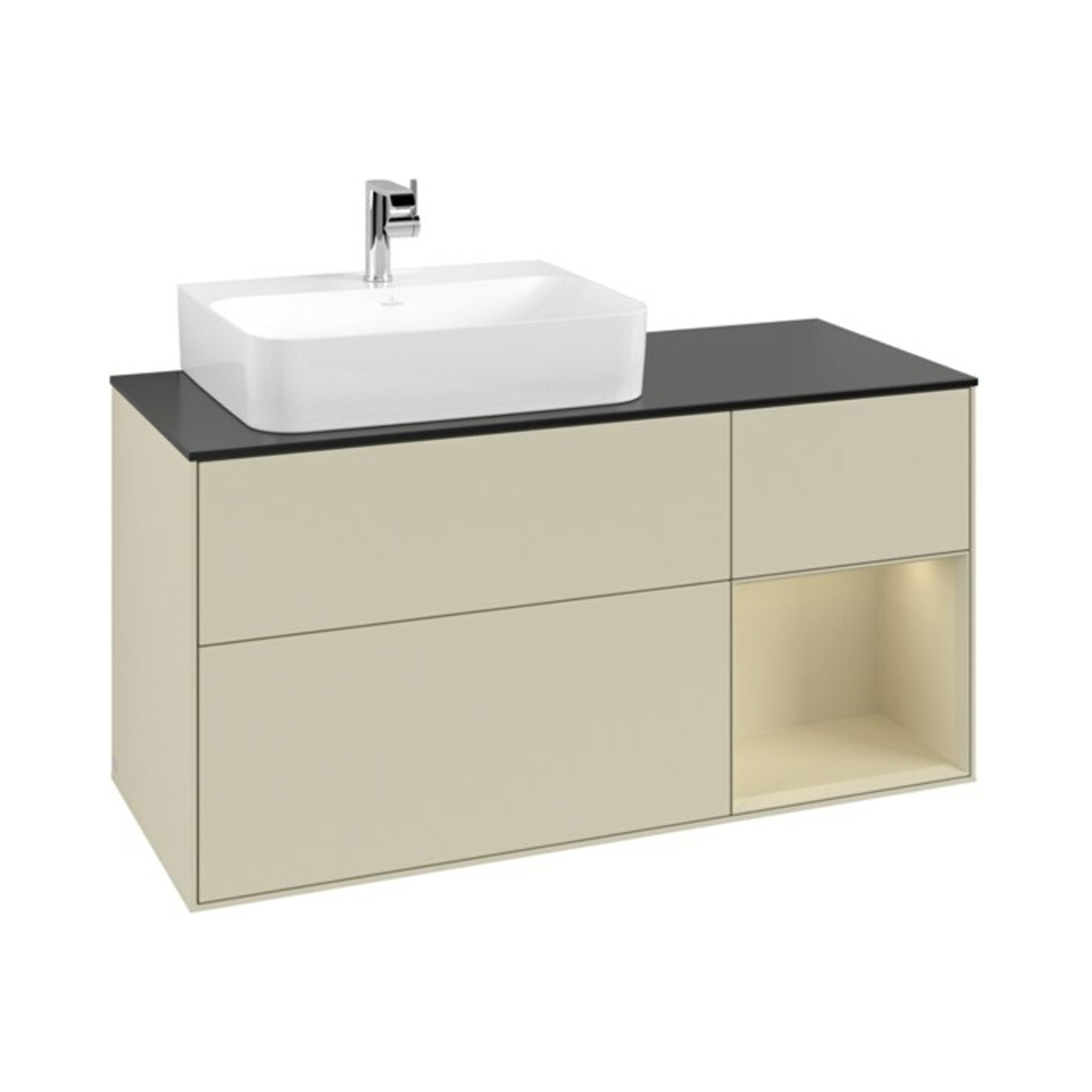 V&B Waschtischunterschrank Finion 120cm, Pl b m, Rg r si G m La, si G m La