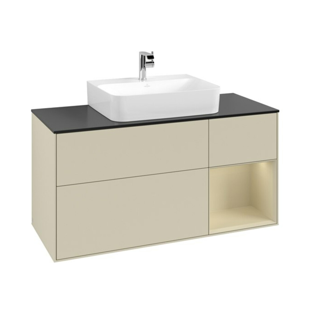 V&B Waschtischunterschrank Finion 120cm, Pl b m, Rg r si G m La, si G m La