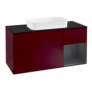 V&B Waschtischunterschrank Finion 120cm, Pl b m, Rg re md bl. m Lac, Peo m