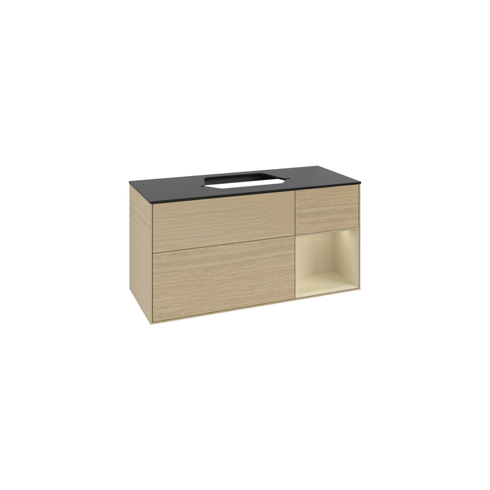 V&B Waschtischunterschrank Finion 120cm, Pl b m, Rg re si Gr m Lac, Oa ven ; Villeroy & Boch