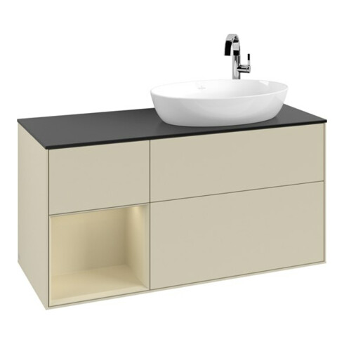 V&B Waschtischunterschrank Finion 120cm, Pl b m, Rg si G m La, si Gr m Lac