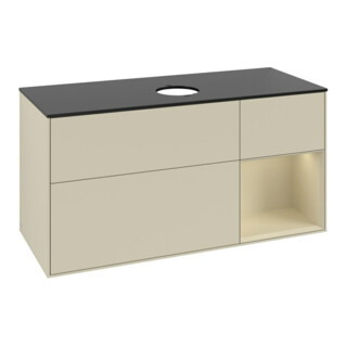 V&B Waschtischunterschrank Finion 120cm, Pl b m, Rg si G m La, si Gr m Lac