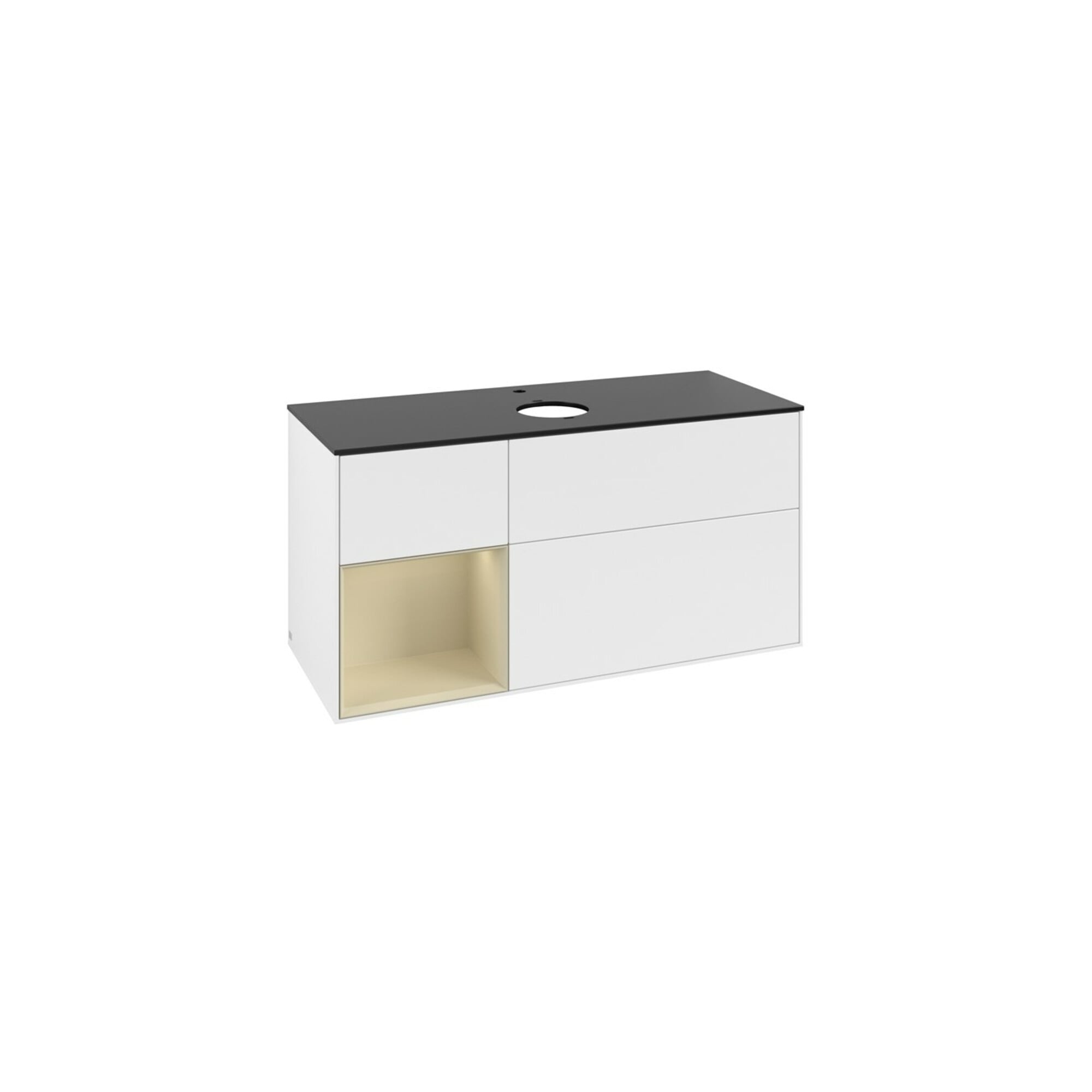 V&B Waschtischunterschrank Finion 120cm, Pl b m, Rg si Gr m Lac, wh. m Lac ; Villeroy & Boch