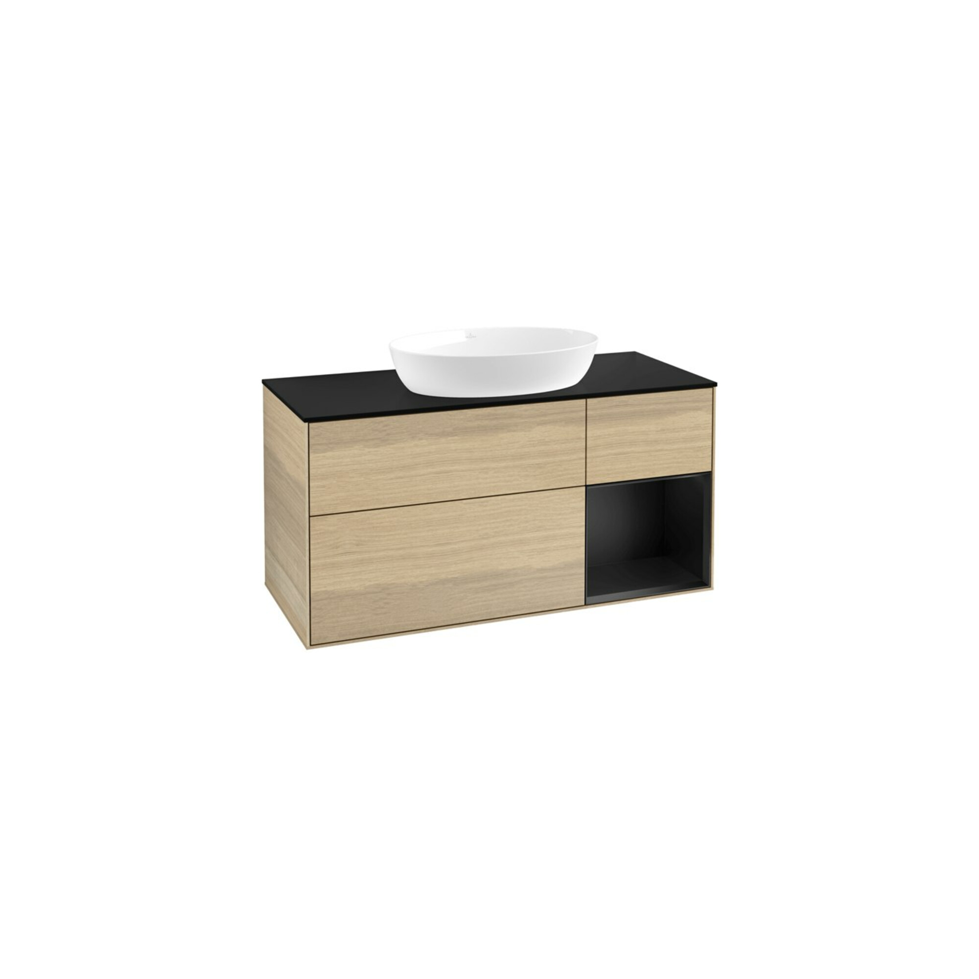 V&B Waschtischunterschrank Finion 120cm, Pl bla m, Reg bla m Lac, Oa ven ; Villeroy & Boch