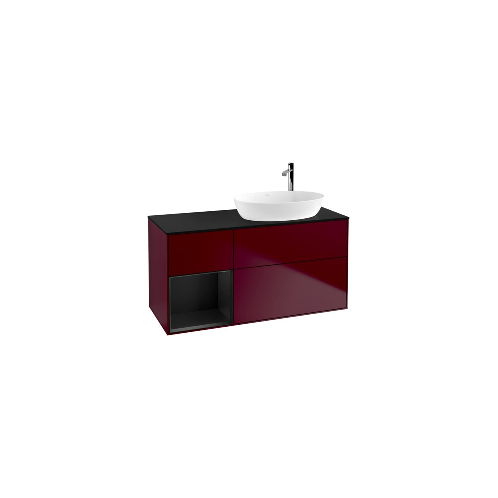 V&B Waschtischunterschrank Finion 120cm, Pl bla m, Reg bla m Lac, Peo m ; Villeroy & Boch