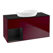 V&B Waschtischunterschrank Finion 120cm, Pl bla m, Reg bla m Lac, Peo m