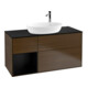 V&B Waschtischunterschrank Finion 120cm, Pl bla m, Reg bla m Lac, wal ven-1