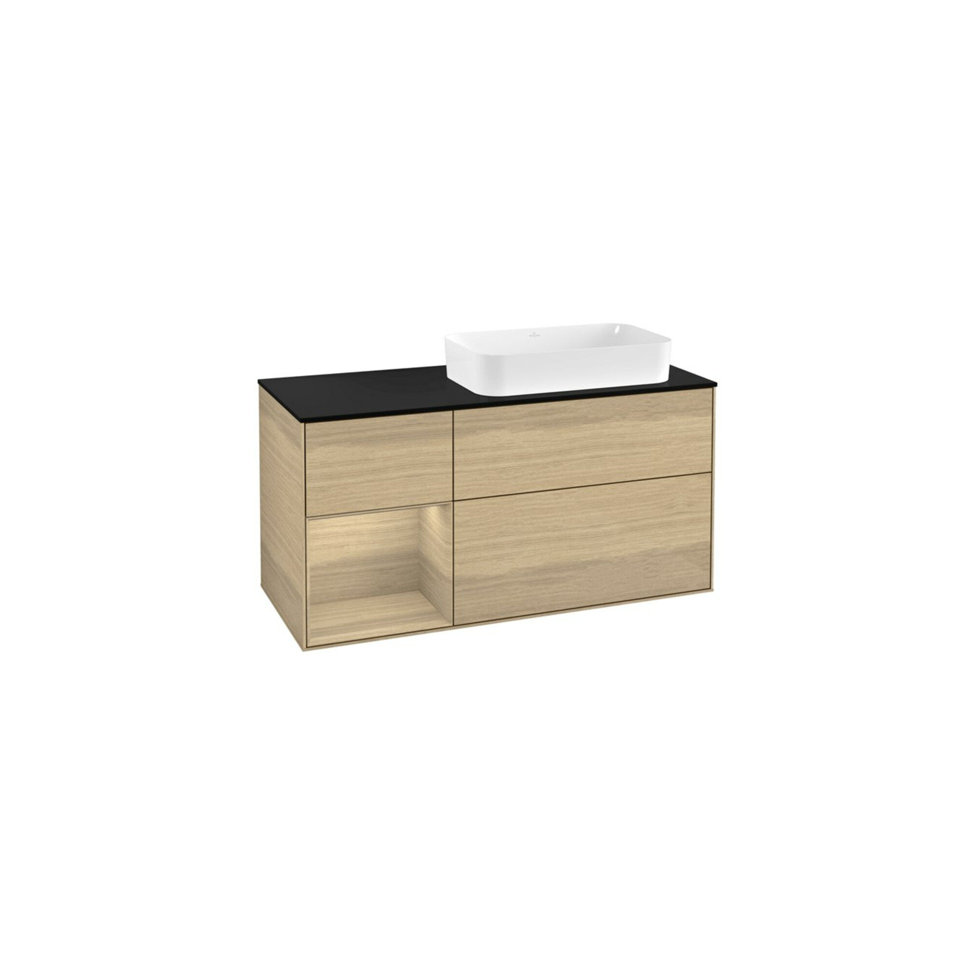 V&B Waschtischunterschrank Finion 120cm, Pl bla m, Reg li Oa ven, Oa ven ; Villeroy & Boch