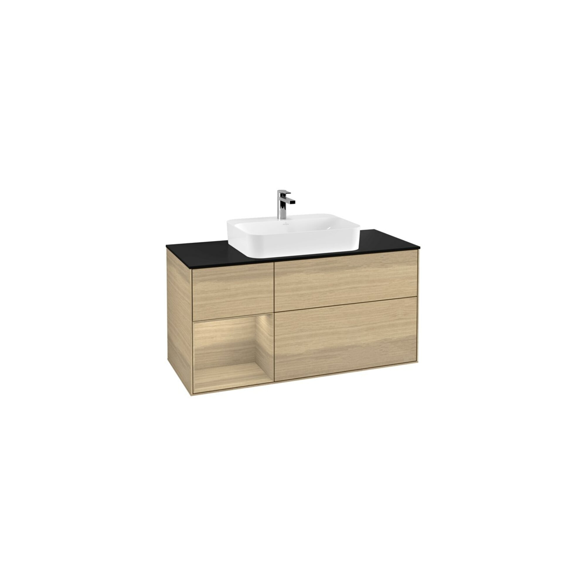 V&B Waschtischunterschrank Finion 120cm, Pl bla m, Reg li Oa ven, Oa ven ; Villeroy & Boch