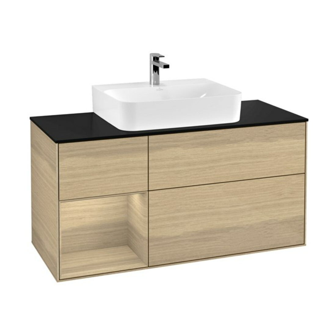 V&B Waschtischunterschrank Finion 120cm, Pl bla m, Reg li Oa ven, Oa ven