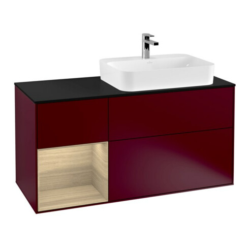 V&B Waschtischunterschrank Finion 120cm, Pl bla m, Reg li Oa ven, Peo m