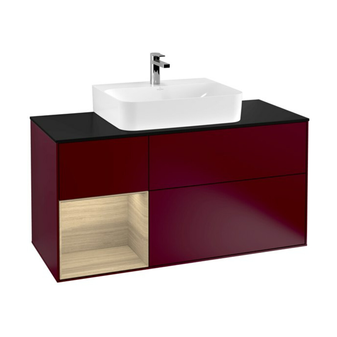 V&B Waschtischunterschrank Finion 120cm, Pl bla m, Reg li Oa ven, Peo m