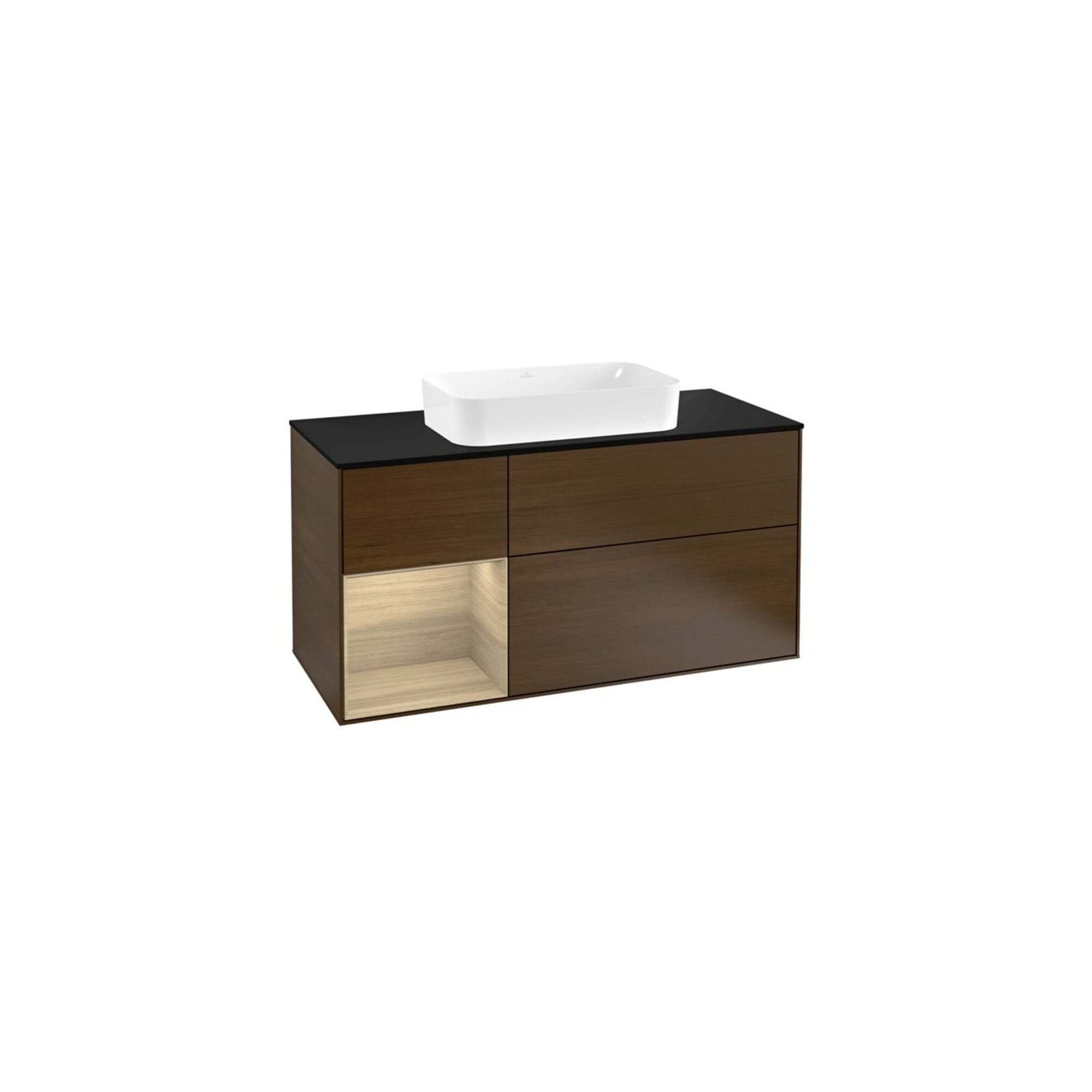 V&B Waschtischunterschrank Finion 120cm, Pl bla m, Reg li Oa ven, wal ven ; Villeroy & Boch