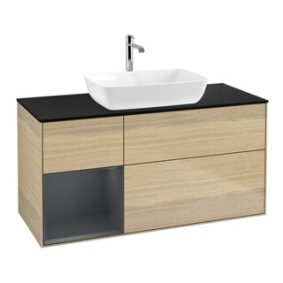 V&B Waschtischunterschrank Finion 120cm, Pl bla m, Reg md m Lac, Oa ven