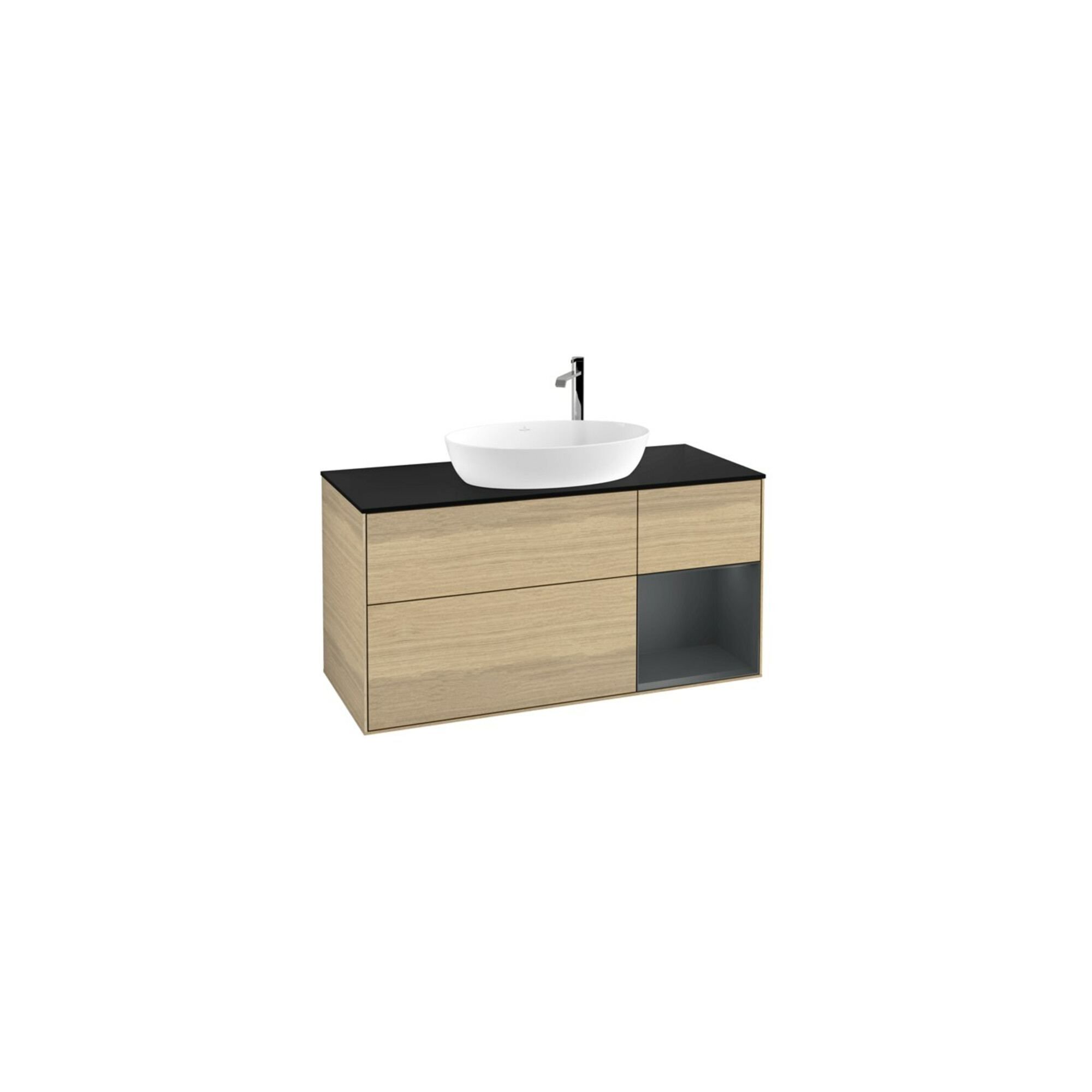 V&B Waschtischunterschrank Finion 120cm, Pl bla m, Reg md m Lac, Oa ven ; Villeroy & Boch