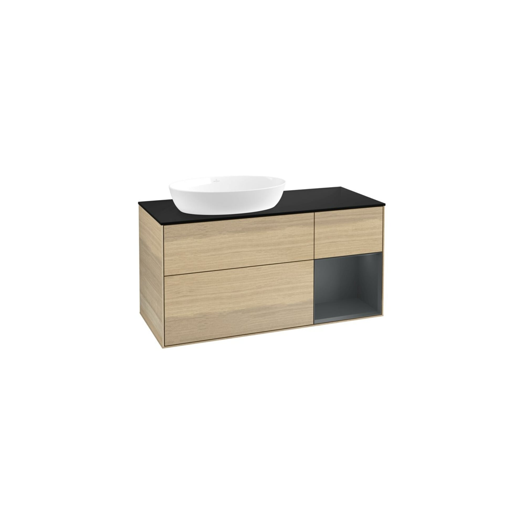V&B Waschtischunterschrank Finion 120cm, Pl bla m, Reg md m Lac, Oa ven ; Villeroy & Boch