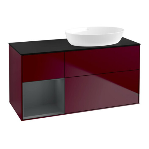 V&B Waschtischunterschrank Finion 120cm, Pl bla m, Reg md m Lac, Peo m