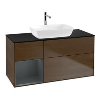 V&B Waschtischunterschrank Finion 120cm, Pl bla m, Reg md m Lac, wal ven