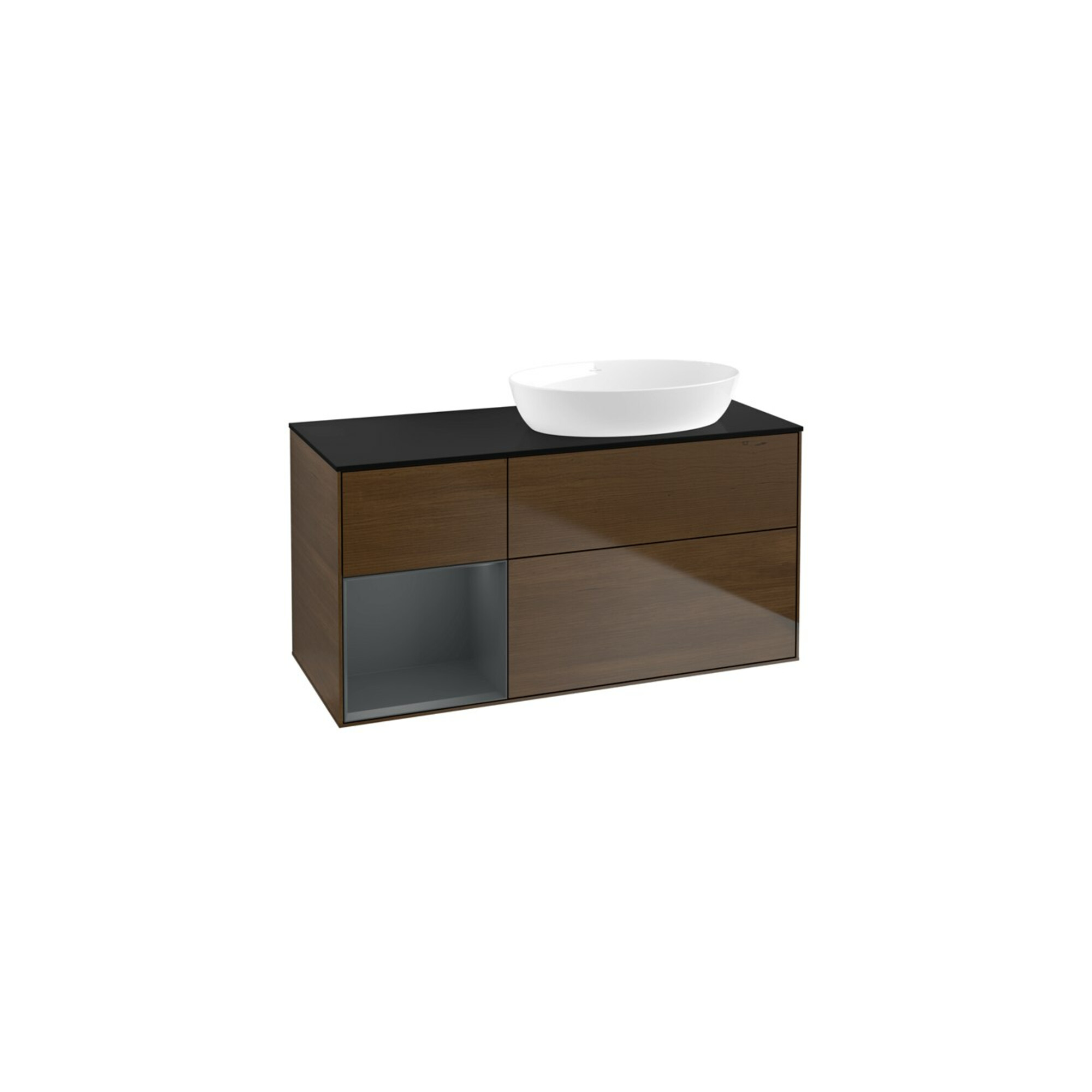 V&B Waschtischunterschrank Finion 120cm, Pl bla m, Reg md m Lac, wal ven ; Villeroy & Boch