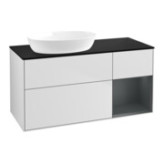 V&B Waschtischunterschrank Finion 120cm, Pl bla m, Reg md m Lac, wh. m Lac