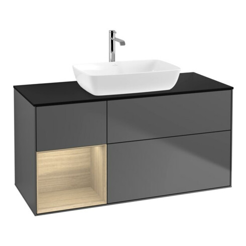 V&B Waschtischunterschrank Finion 120cm, Pl bla m, Reg Oa ven, Anthrac. m