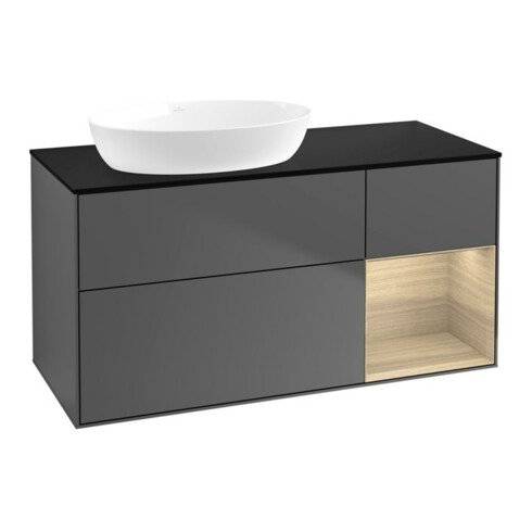 V&B Waschtischunterschrank Finion 120cm, Pl bla m, Reg Oa ven, Anthrac. m