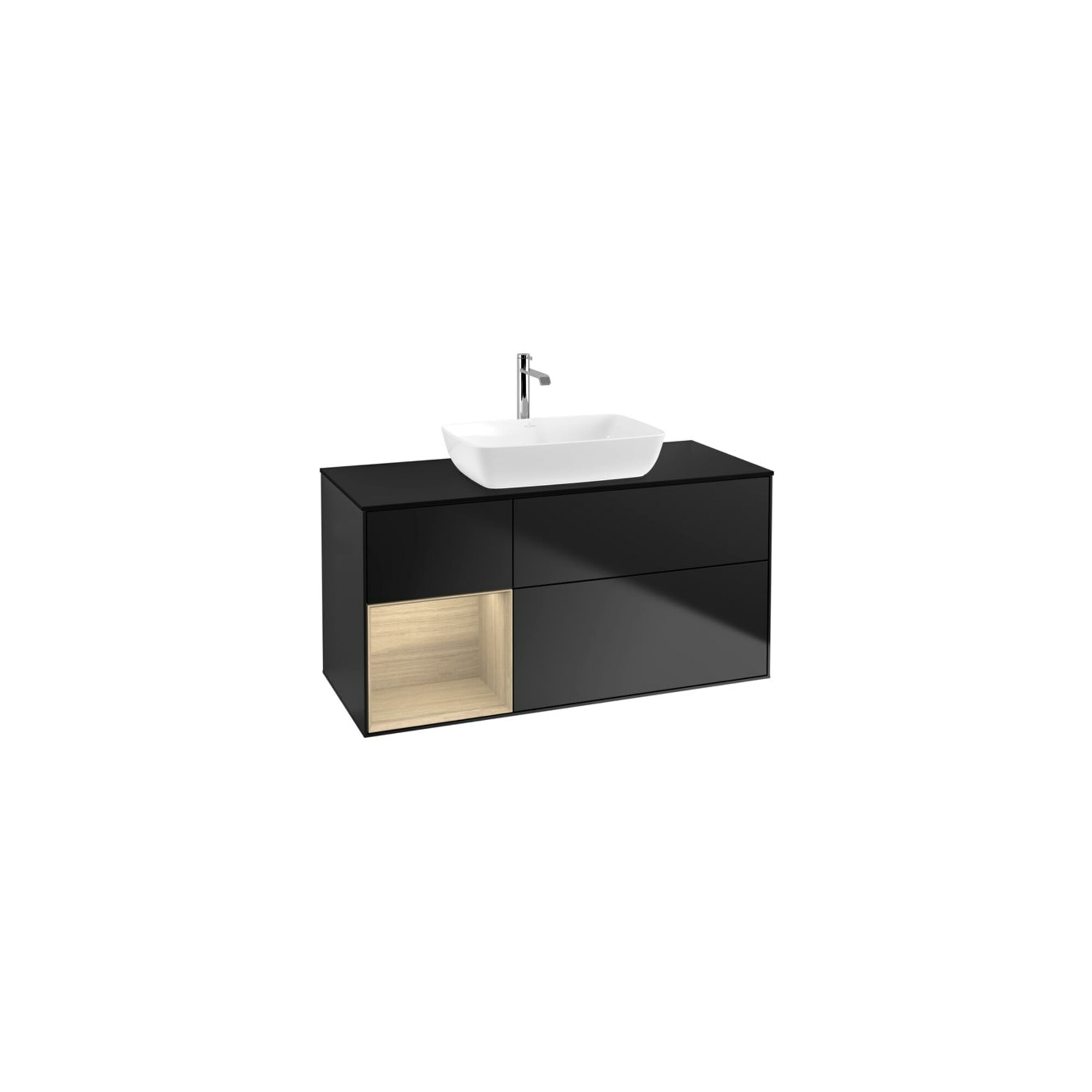V&B Waschtischunterschrank Finion 120cm, Pl bla m, Reg Oa ven, bla m Lac ; Villeroy & Boch