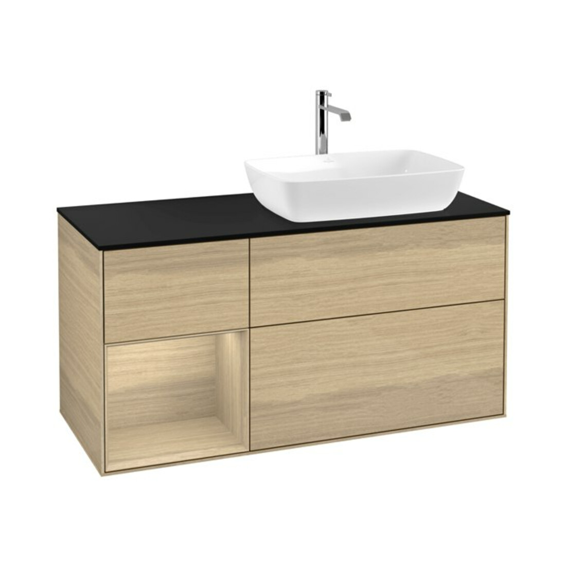 V&B Waschtischunterschrank Finion 120cm, Pl bla m, Reg Oa ven, Oa ven